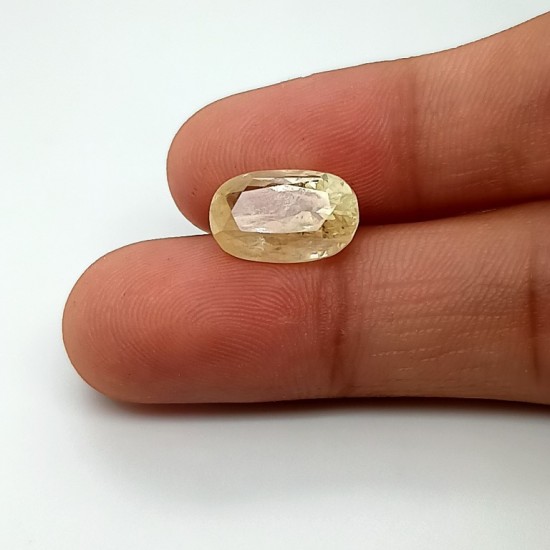 Yellow Sapphire (Pukhraj) 6.53 Ct Certified